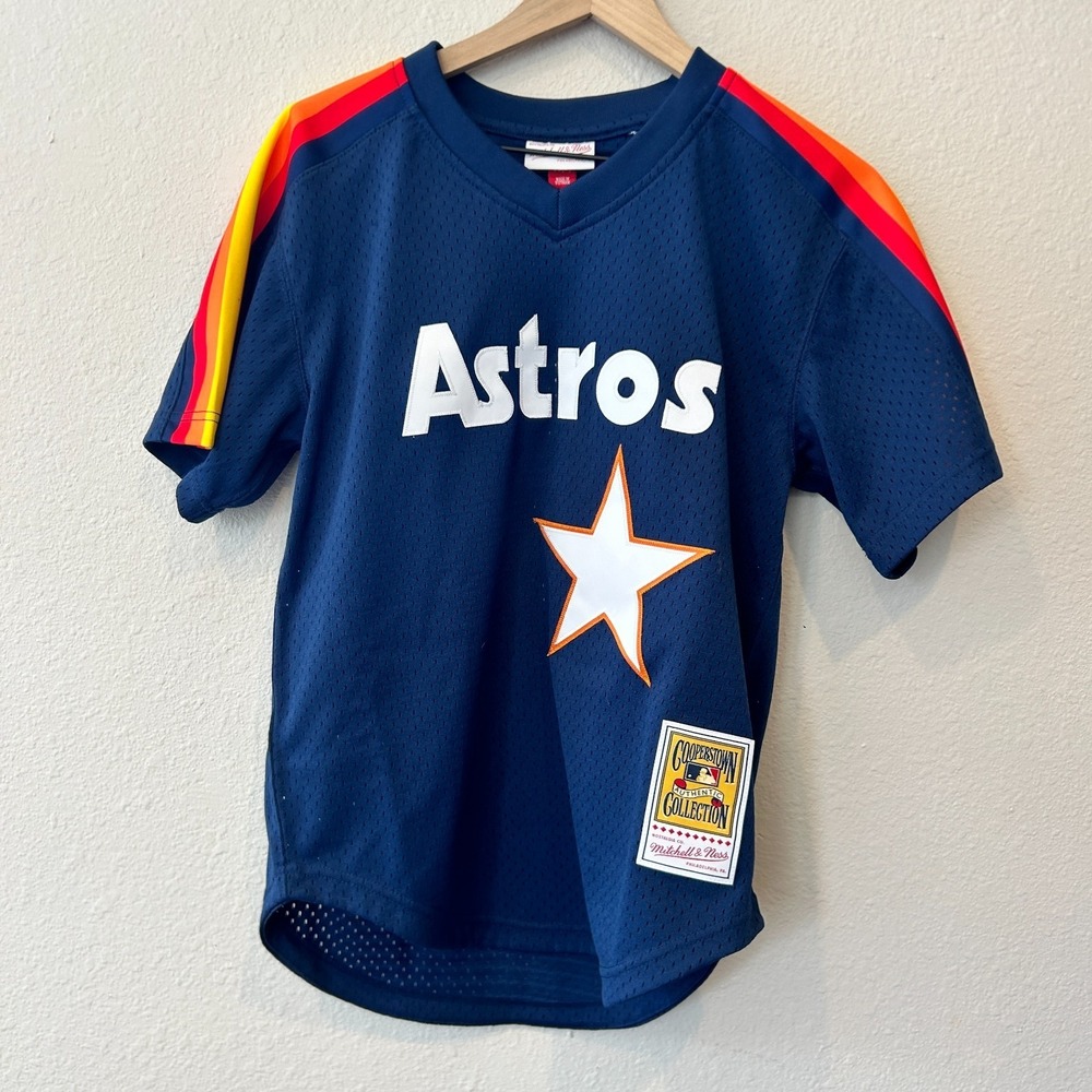 Small Mitchell & Ness Nolan Ryan #34 Throwback Jersey Houston Astros
